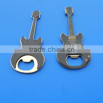 printing logo magnet 115x50mm guitar shape metal bottle opener