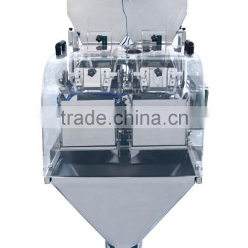 automatic 2 Head Linear digital weigher, dry syrup powder weighing and filling machine