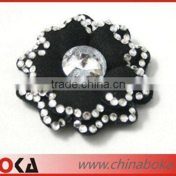 Flower shape rhinestones applique for clothes