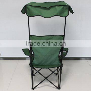 Cheap Foldable Beach Chair Sun Shade With Cup Holder Wheels photo-5