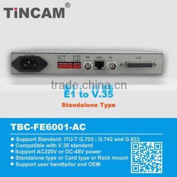 E1/Ethernet converter E1 to 2 LAN ports, G.703 to Ethernet (TBC-FE6001-AC)