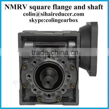 NMRV040 square flange with customized shaft worm gearbox