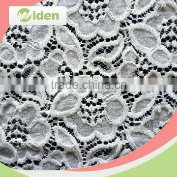 2016 New Items White Color Net Lace Organic Lace Fabric Supplier's Choice