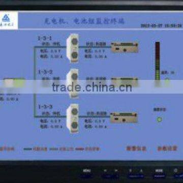 Substation power supply control and monitor with Touch screen graphic LCD