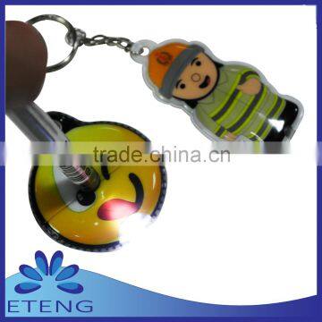 pvc keychain with led light