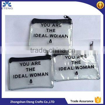 Wholesale custom printed jewellery clear stitching bag