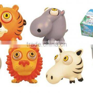 custom wild animals eyes pop out squeeze toy for babies toys