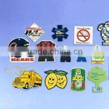 2016 hot sale car air freshener with custom LOGO in Dongguan