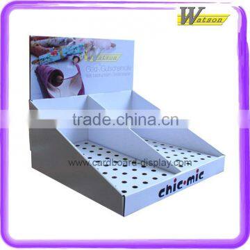 garments shop hot sale counter top cardboard display box for thread display