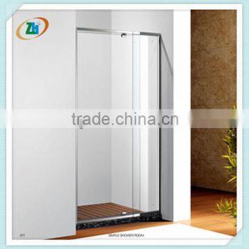 Adjustment pivot door shower enclosure