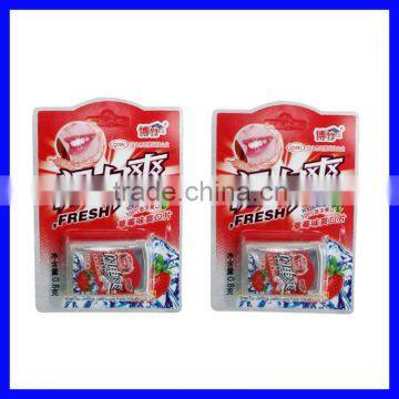 Promotional mint flavor paper candy