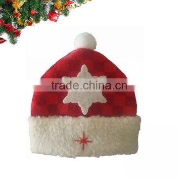 good quanlity small size in stock cotton santa christmas hat for kids