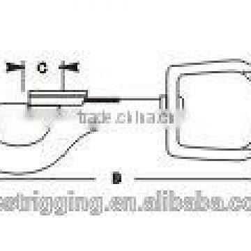 Rigging Nickel Plated Galvanized Bolt Snaps Round Eye,Solid Brass Fixed Eye Bolt Snap Hooks For Handbag for Carabiner photo-3