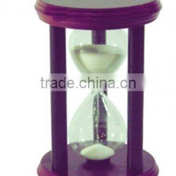 Hourglass sand timer with wooden frame/wooden sand watch