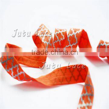 Shiny 5/8'' Elastic Fold Over Elastic - Stretch Baby/girls Headbands Accessory photo-3