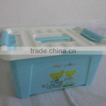 9L Plastic food storage container with handle