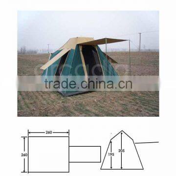 waterproof polyester cotton canvas family tent