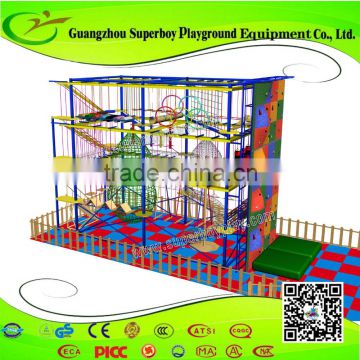 Rope Indoor Advanture Kids Climbing Structure 158-29D