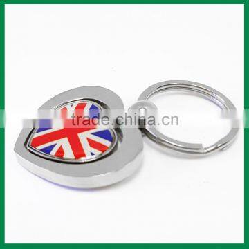 British Flag Pattern Spinner Key Chain