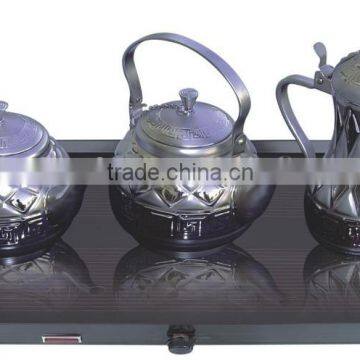 Enamel Metal Warming Tray / Electric Hot Plate / Teapot