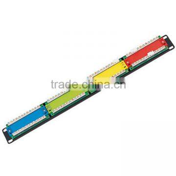 Factory Price 19 Inches Color UTP Cat5e 24 Port Patch Panel photo-2