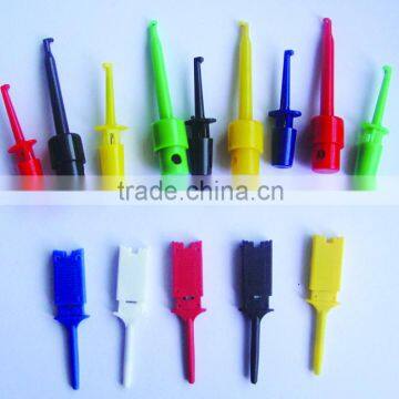 SMD IC Single Hook Clip Grabbers Test Probe cable for multimeter wire lead