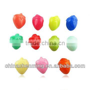 fashion and colorful acrylic strawberry beads