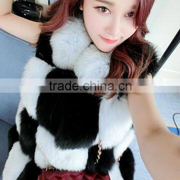 New Product Sleeveless Pretty Women Real Fox Fur Vest photo-3