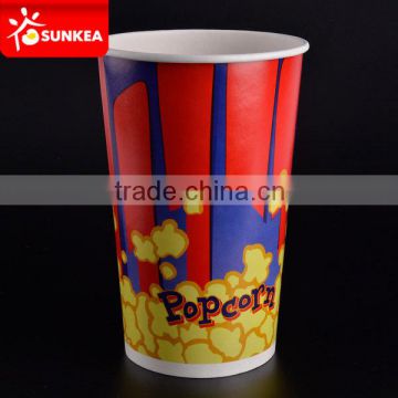 food standard custom printed paper popcorn cups