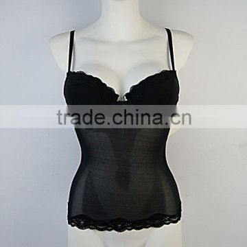 lady lingerie sexy camisoles with built in bra