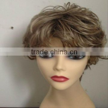 Top quality best price lady short curly wig