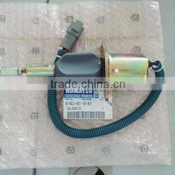 SOLENOID ASS'Y 6743-81-9141 FOR MACHINE WA380 PC350 GD675 PC300-7 D61PX