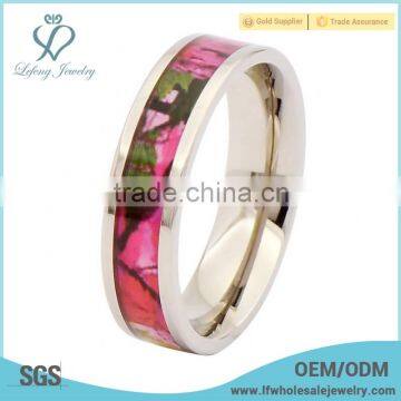 Bright-coloured Titanium Camouflage Wedding Rings photo-2