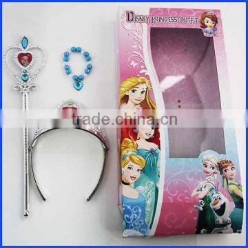 Environmental Protection Frozen Elsa Anna Jewelry Crown Set for Girls Play photo-2