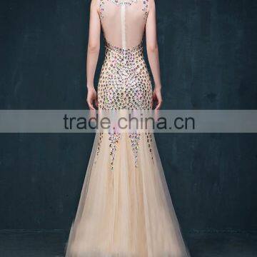 2016 Factory Directly Online Shop Charming open back floor length prom dress