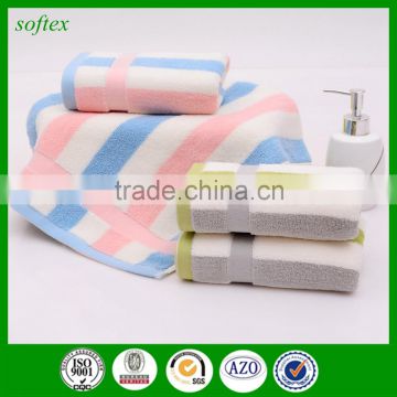 terry cotton plain woven jacquard dobby stripe towel