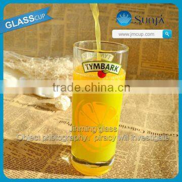 China Glassware Fruit Juice Tumbler Glass Machine pressed Pilsner Glass Wholesale Juice Glass