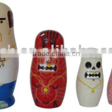 wooden russian dolls , babushka doll