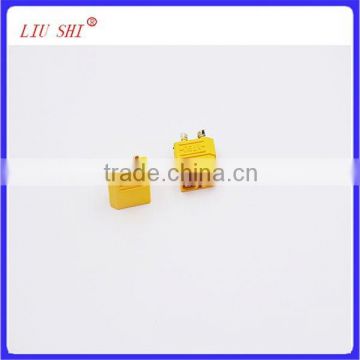 Yellow XT90 plug connector, XT 90 bullet connector, XT90 RC connector