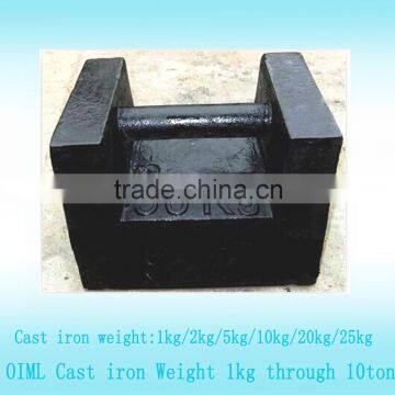 OIML M1 class 50kg black Truck Scale calibration weights,test weight for crane