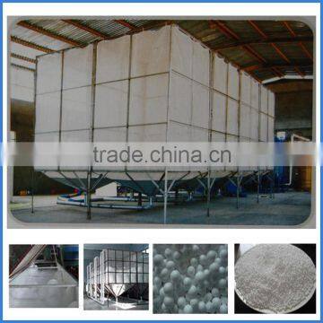 EPS polystyrene styrofoam aging silo