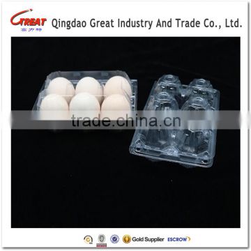 Wholesale disposable 6 egg palstic tray