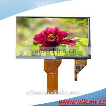 7inch 800*480 RGB interface 250nits capactive touch panel tft display