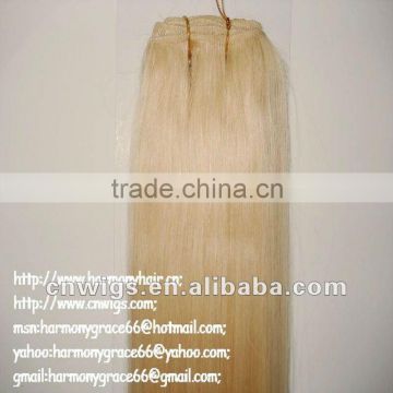 Best QUALITY remy blonde 30 inch hair weft/hair weaving extensions