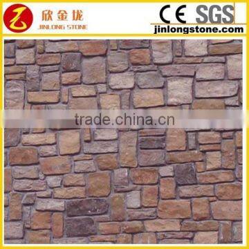 Decorative wall panels of natural stone material