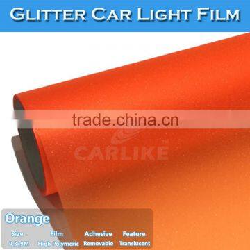 SINO STICKER Transparent Glitter Headlight Tint Vinyl Car PVC Glitter Sheet photo-4
