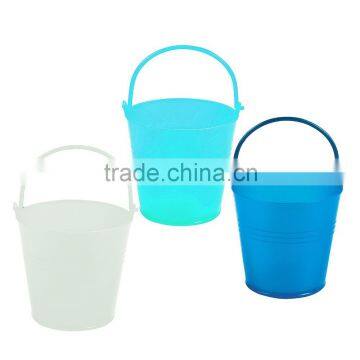 Professional Manufacture Wholesale Eco-Friendly Mini Winter Colored Pails Popular Promotional Small Plastic Buckets with Handle