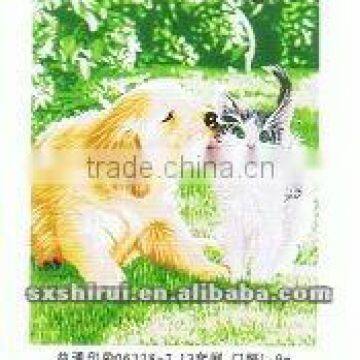 Animal printing polyester polar fleece blanket