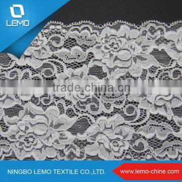 Fashion elastic tricot trim lace fabric african