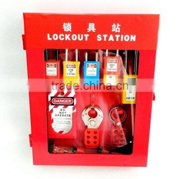 Combination Lockout Tagout Station Center Lock Filling Cabinet of 10 Locks